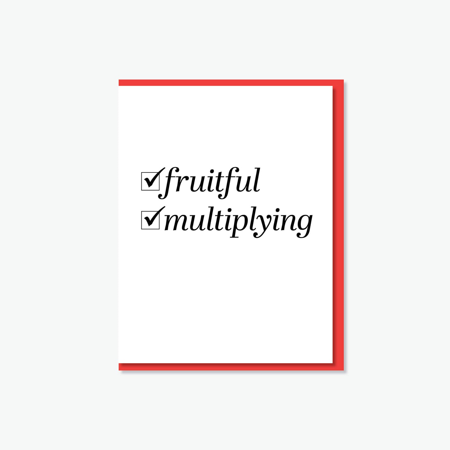 Fruitful + Multiplying