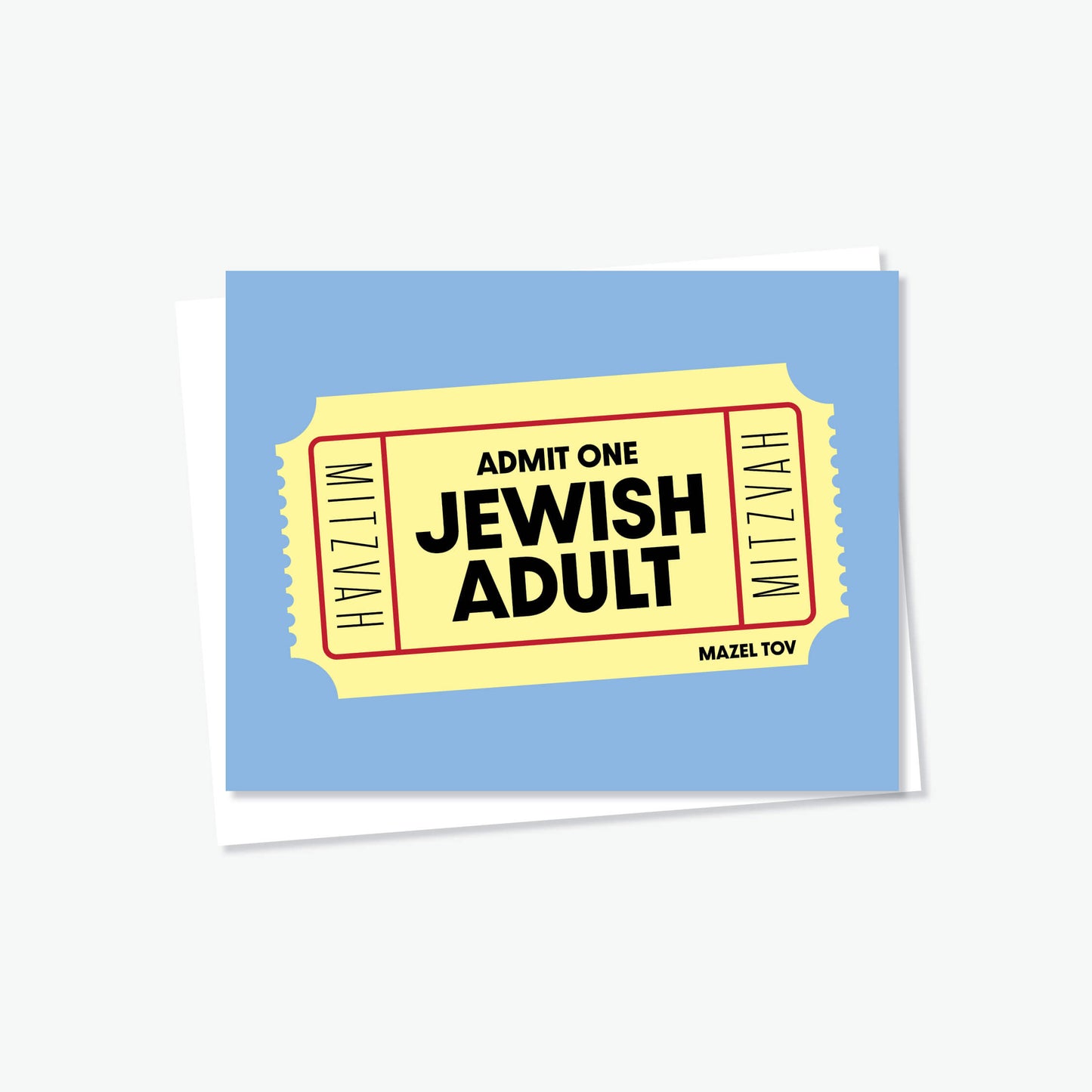Ticket to Adulthood | Bar/Bat/B'nai Mitzvah Greeting Card