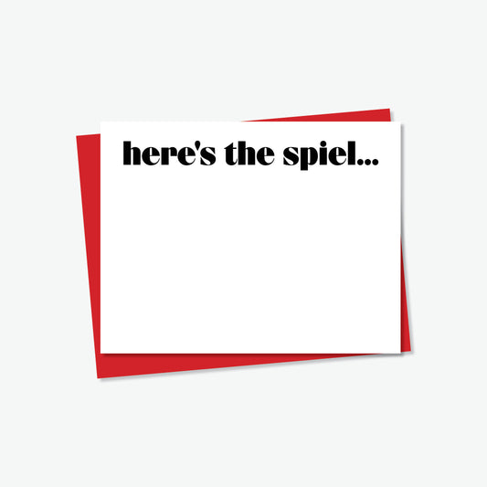 Here's the spiel.... Notecard Set