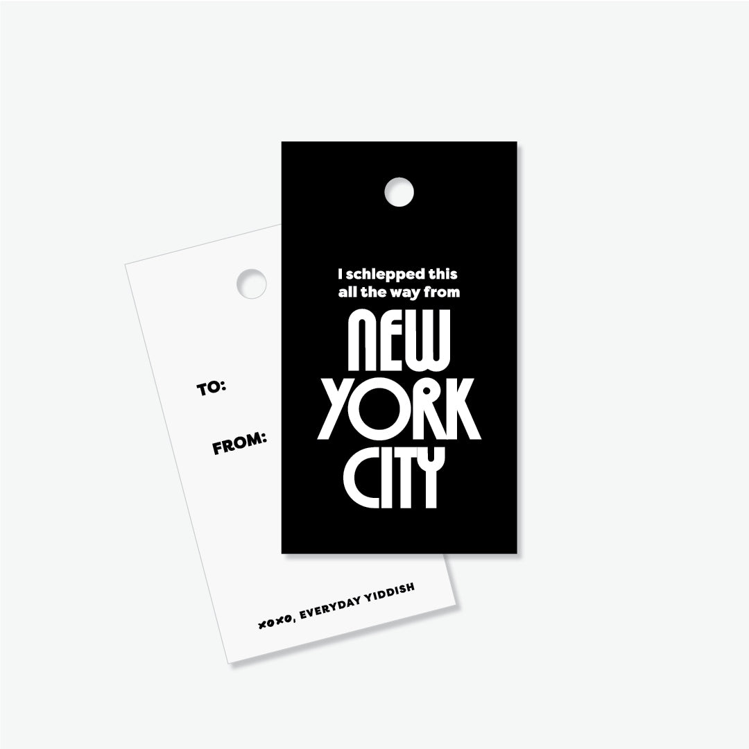 Schlep From NYC Gift Tags