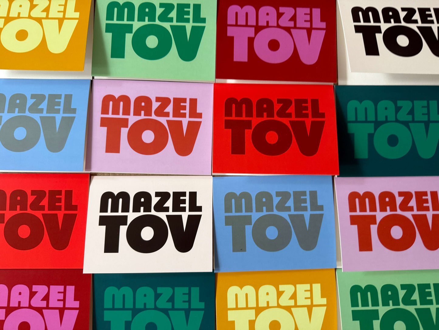 Chunky Mazel Tov Greeting Card Set