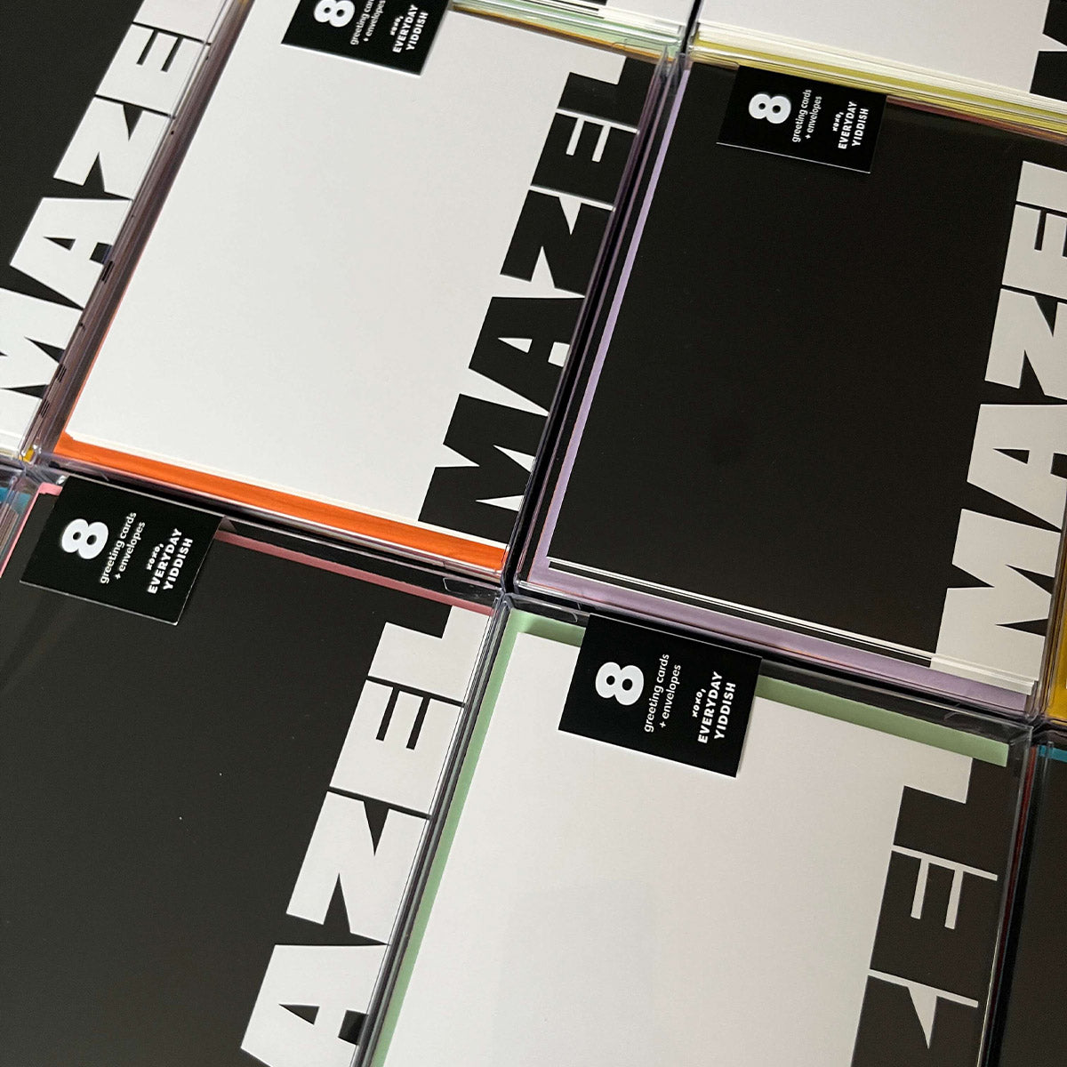 MAZEL B&W Greeting Card Set