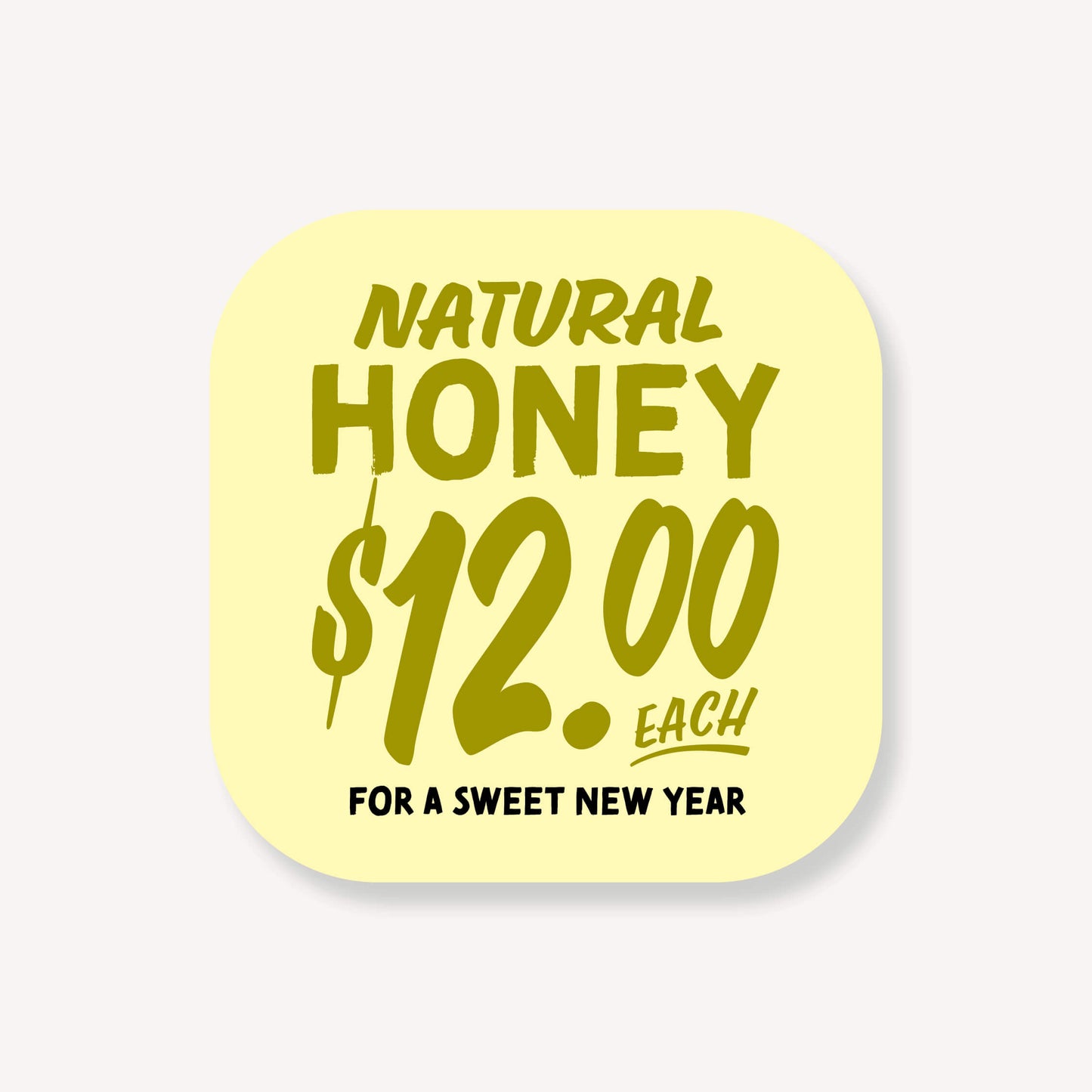 Natural Honey Coaster Set (pack of 8)
