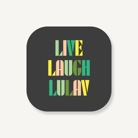 Live Laugh Lulav Coaster Set