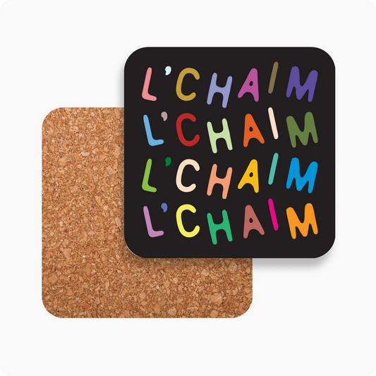 L'chaim confetti Coaster