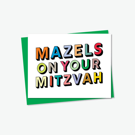 Mazels on your Mitzvah