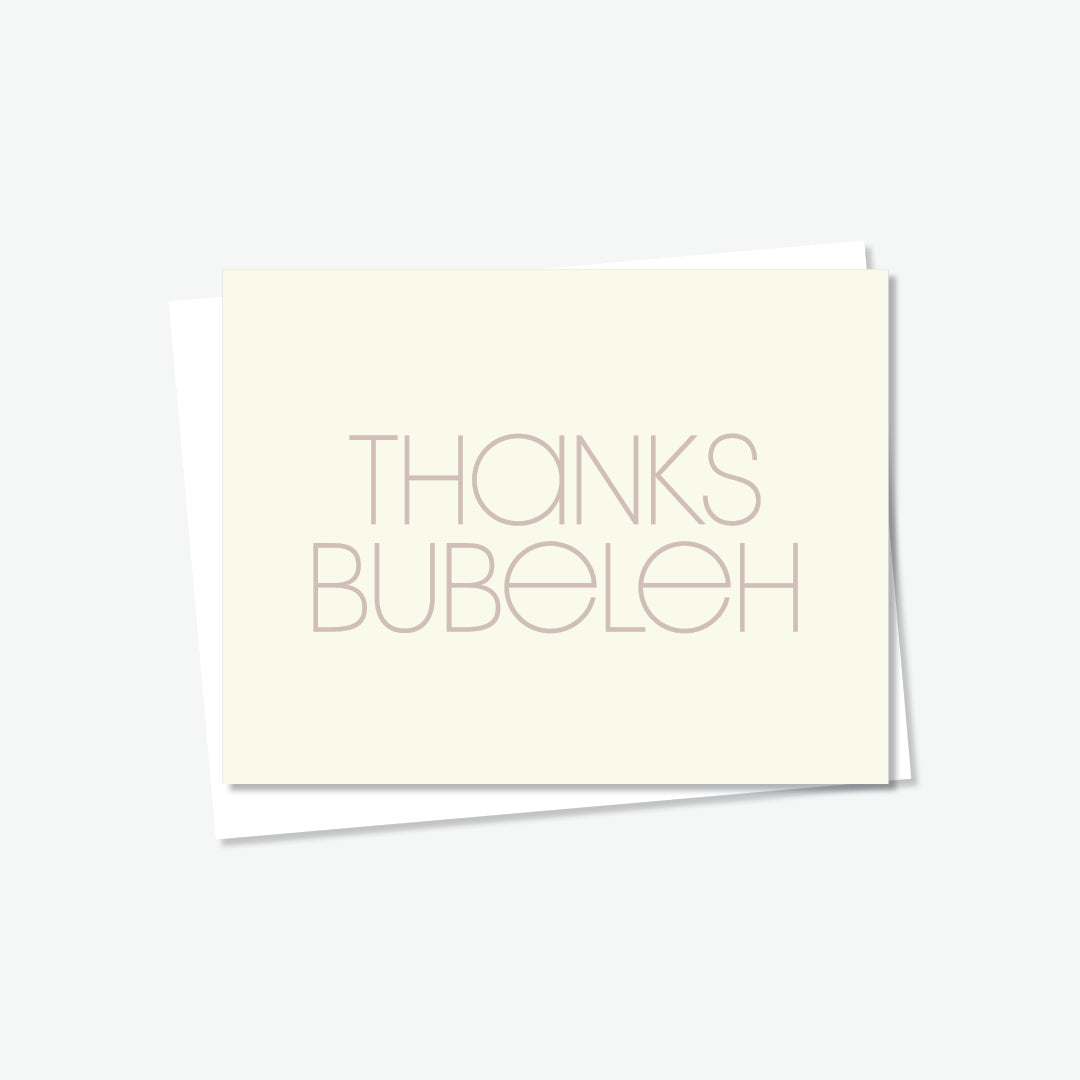 Thanks Bubeleh