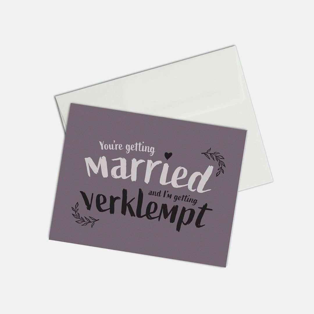 Getting Verklempt - Wedding