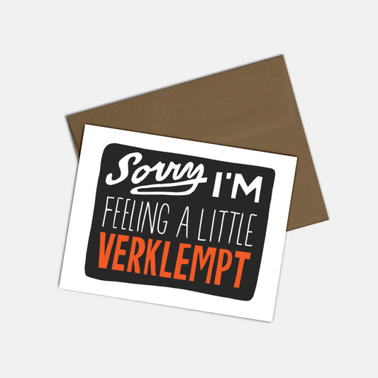 Sorry I'm Verklempt