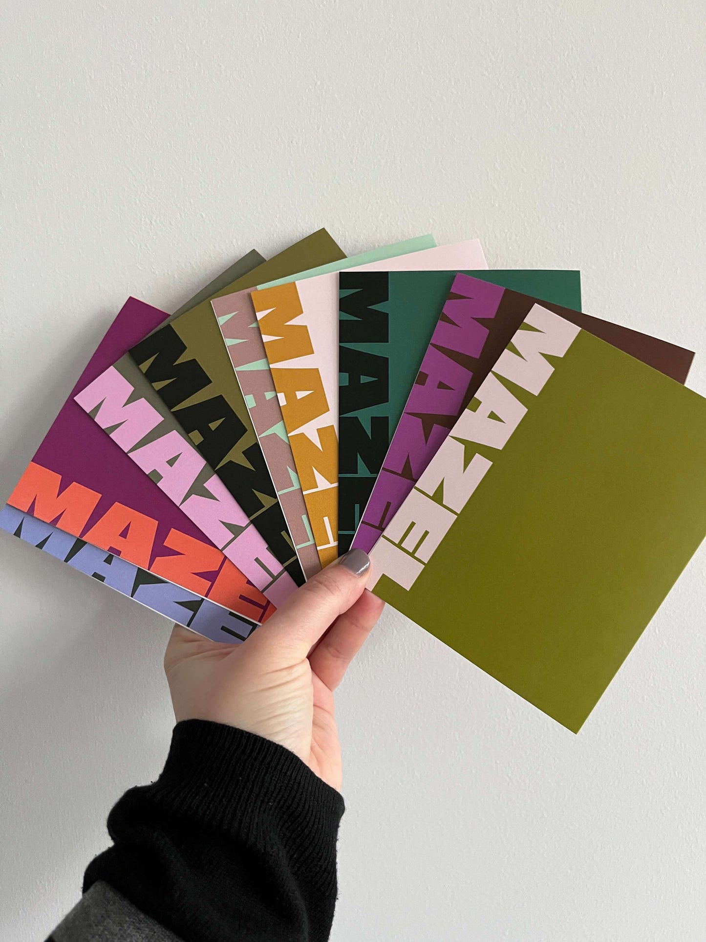 MAZEL Multicolour Greeting Card Set