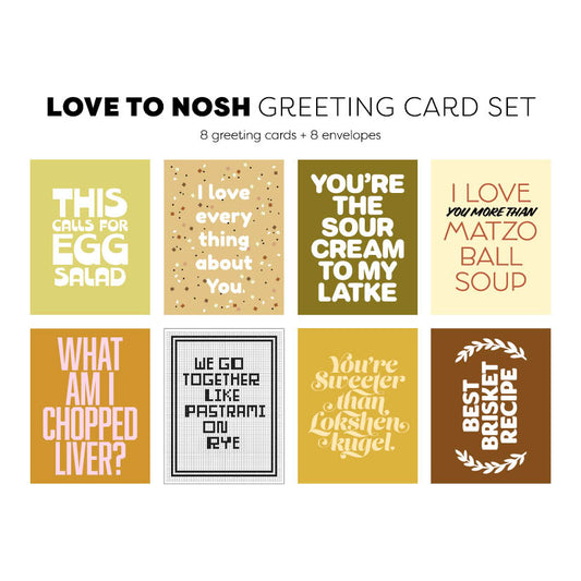 Love to Nosh Greeting Card Set