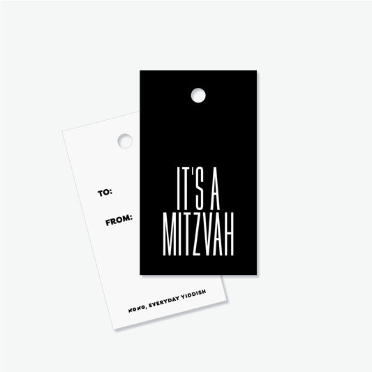 It's a Mitzvah Purim Gift Tags