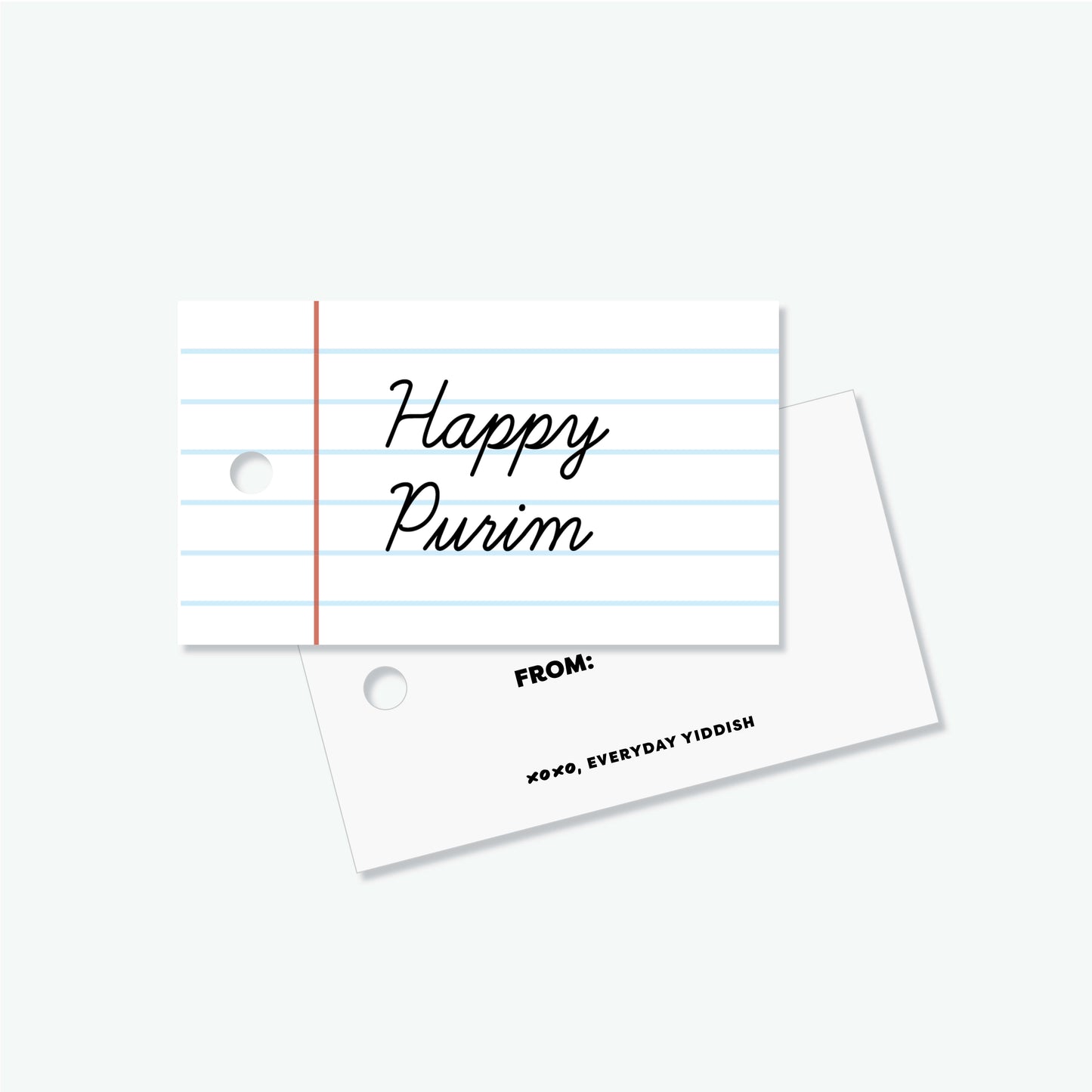 Happy Purim Teacher Gift Tags