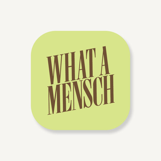 What A Mensch Coaster Set