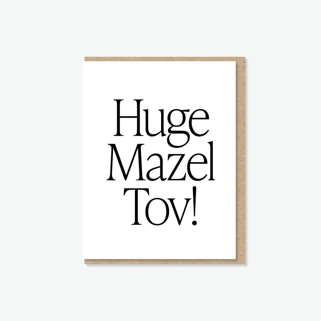 Huge Mazel Tov! Everyday Yiddish
